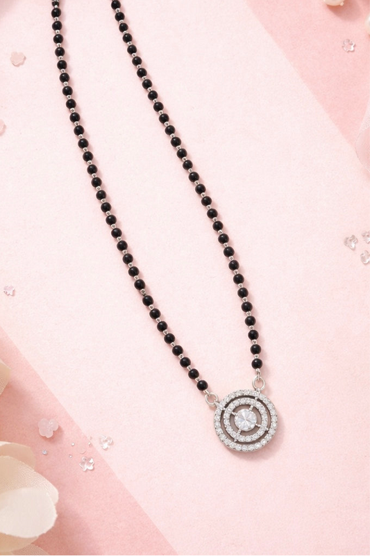 Silver Twilight Spiral Mangalsutra
