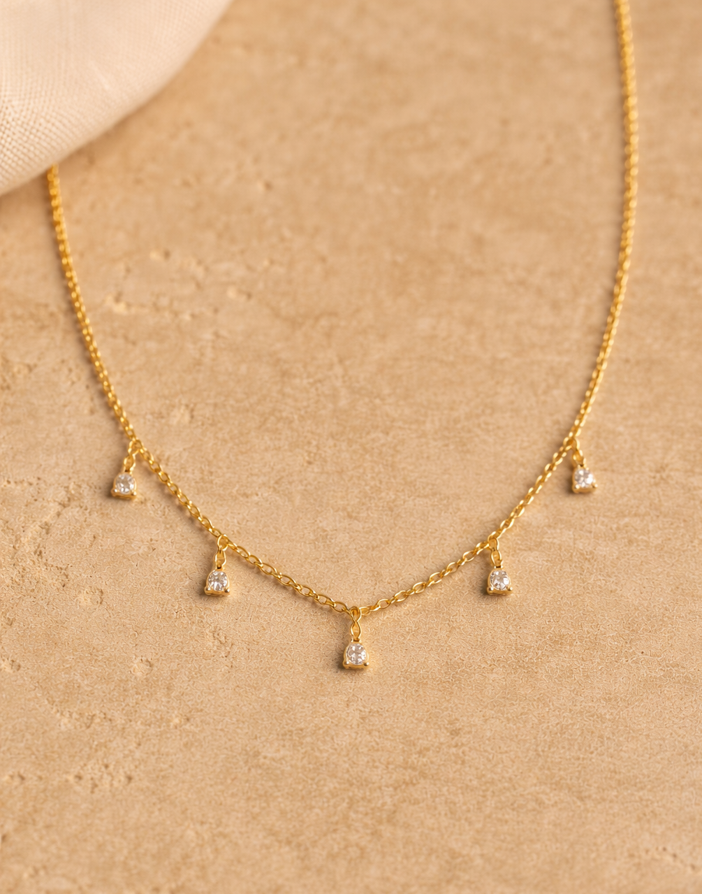 Aadhya Diamond Drop Necklace