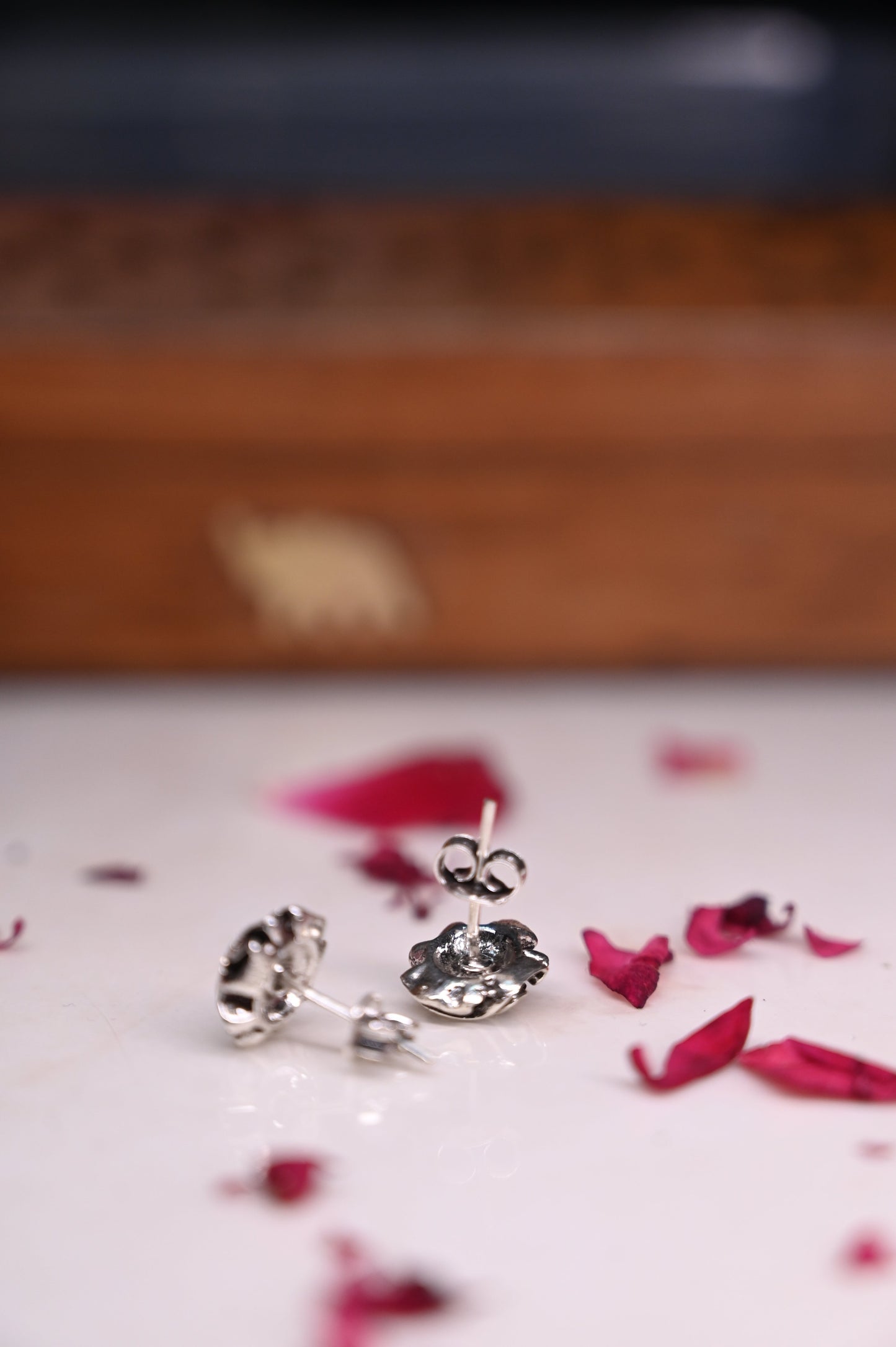 Aadhya Swirling Rose Studs