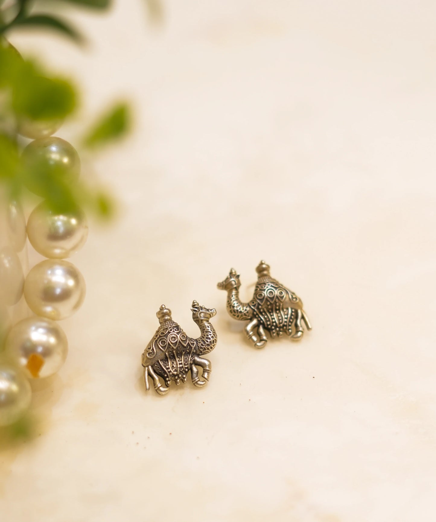 Aadhya Desert Camel Stud Earring