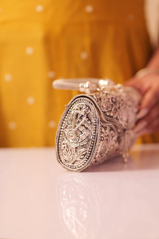 Virasat Intricate Handcrafted Floral Purse