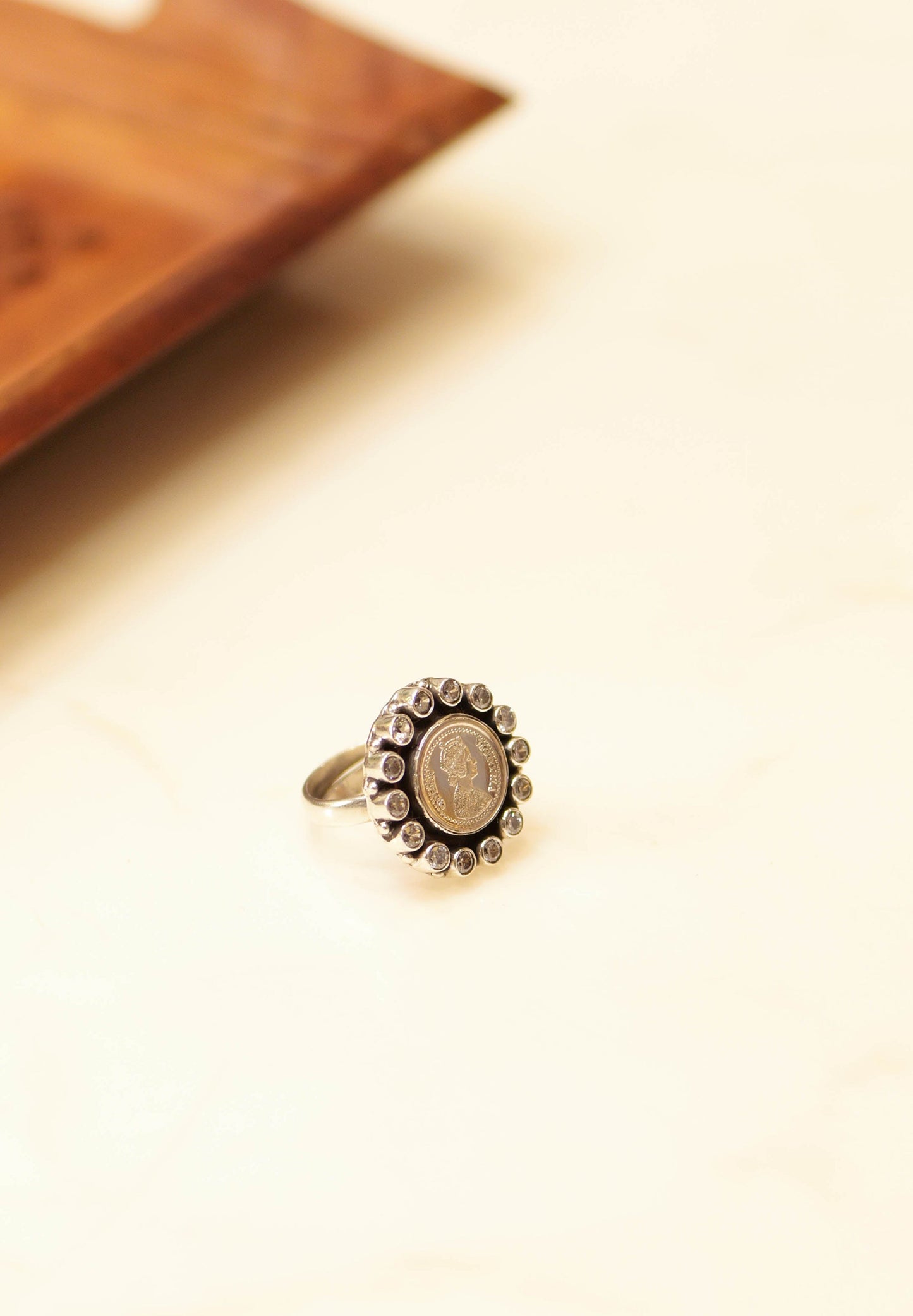 Timeless Victorian Coin Cocktail Ring