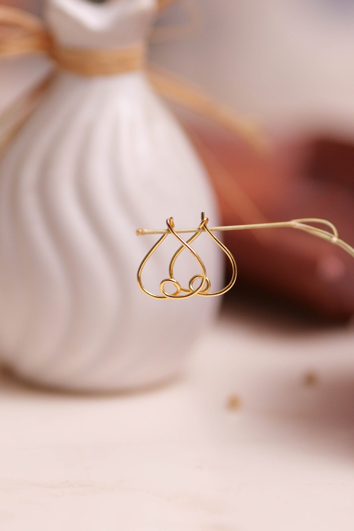 Mishi Heart Hoop Earrings