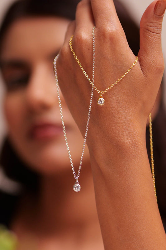 Aadhya Round Diamond Necklace