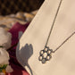 Silver Crystal Honeycomb Necklace