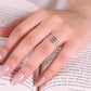 Geometric Trinity Band Ring