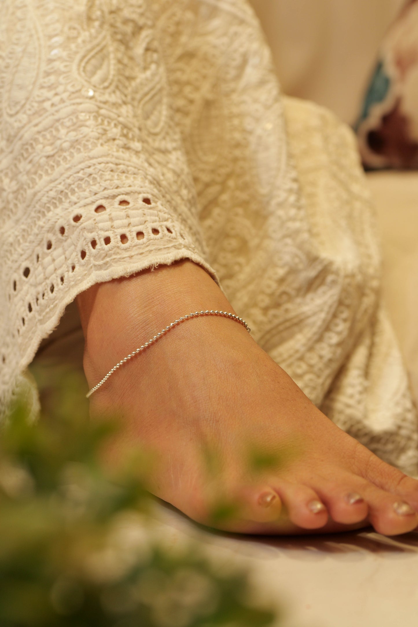 Anaya Minimal Beads Anklet