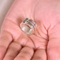 Beaded Stripe Fluid Ring