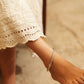Aadhya Textured Mesh Ankle Kada