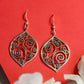 Aadhya Spiral Leaf Drop Earrings