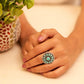 Anokhi Intricate Floral Turquoise Ring