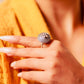 Anokhi Floral Ghungri Dome Ring - 92.5 Oxidized Silver Statement Ring