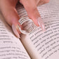 Geometric Trinity Band Ring