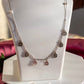 Silver Pearl Charms Necklace