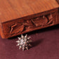 Mishi Flower Detailing Embossed Ring