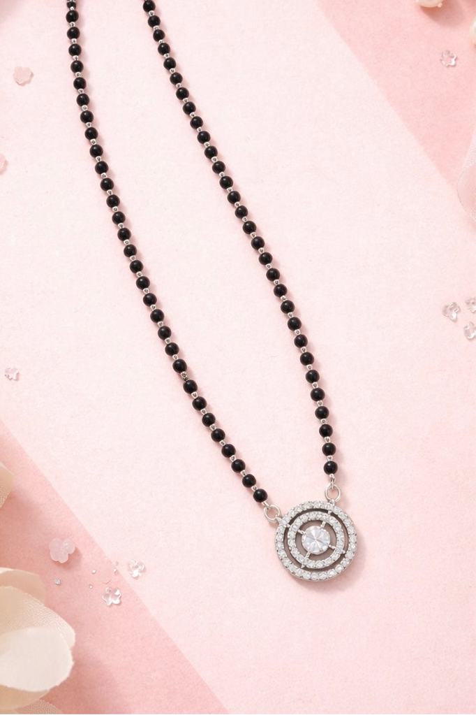 Silver Twilight Spiral Mangalsutra