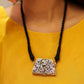 Aadhya Timeless Chitai Purse Necklace (Black Dori)