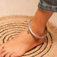 Anokhi Textured Fine Charm Ankle Kada