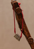 Aadhya Timeless Chitai Purse Necklace (Maroon Dori)