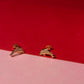 Rose Dolphin Studs