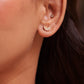 Celeste Diamond Moon Studs