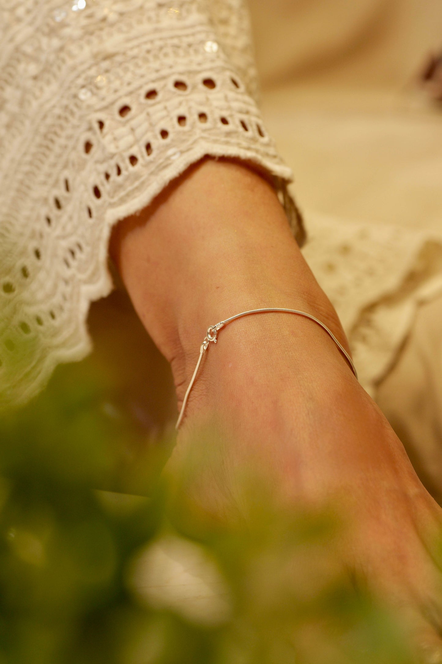 Anaya Fine Snake Chain Anklet