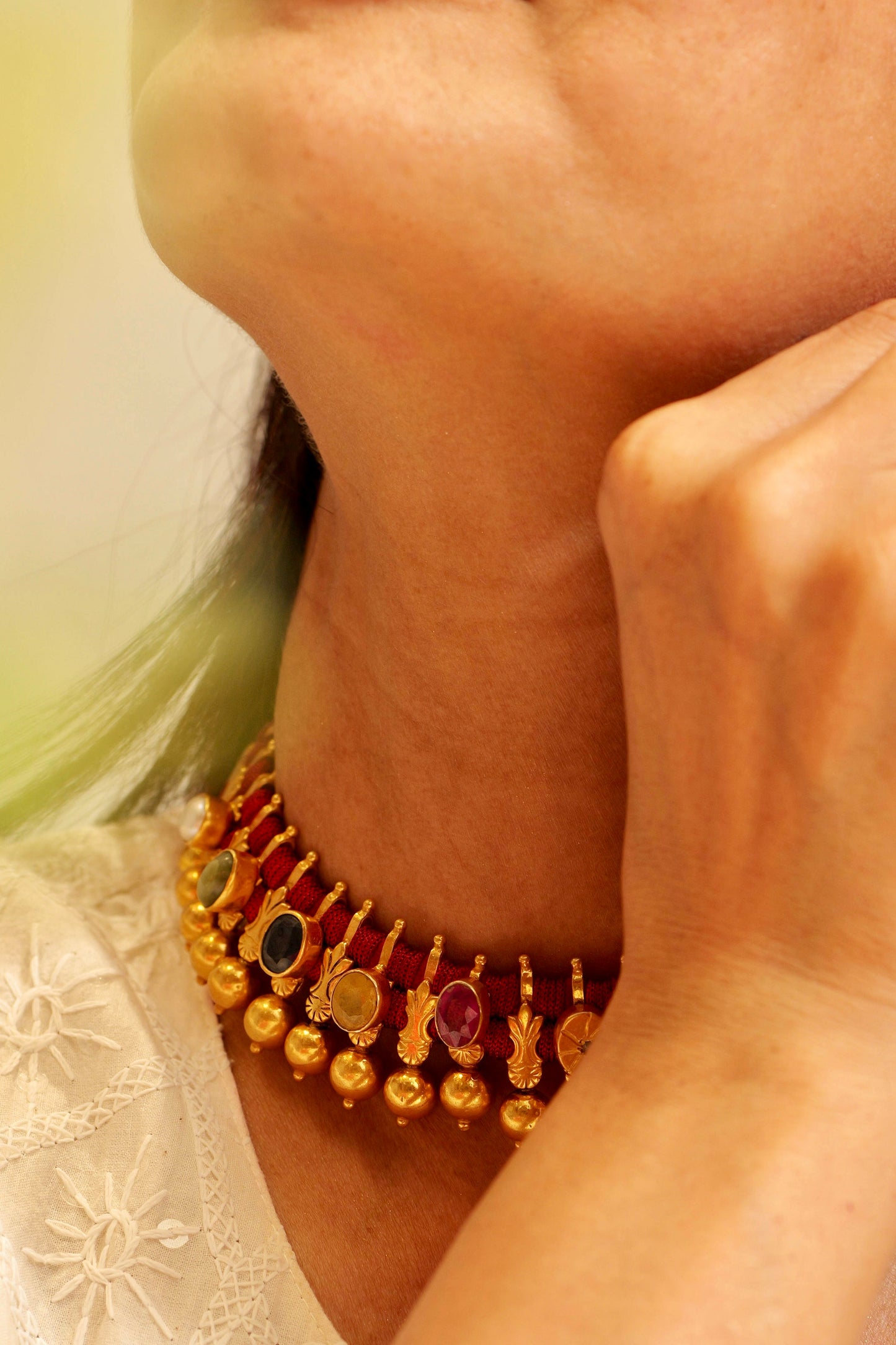 Anokhi Navratna Bead Choker