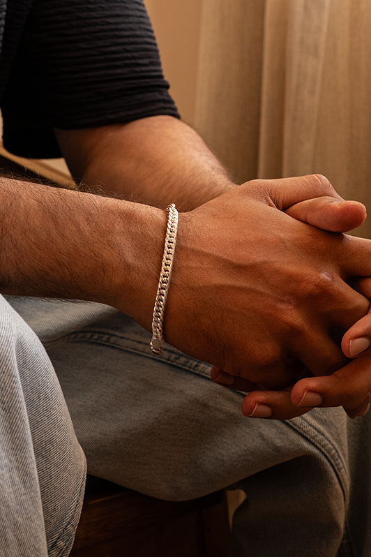 Classic Bold Curb Chain Men’s Bracelet