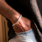 Classic Textured Curb Chain Men’s Bracelet