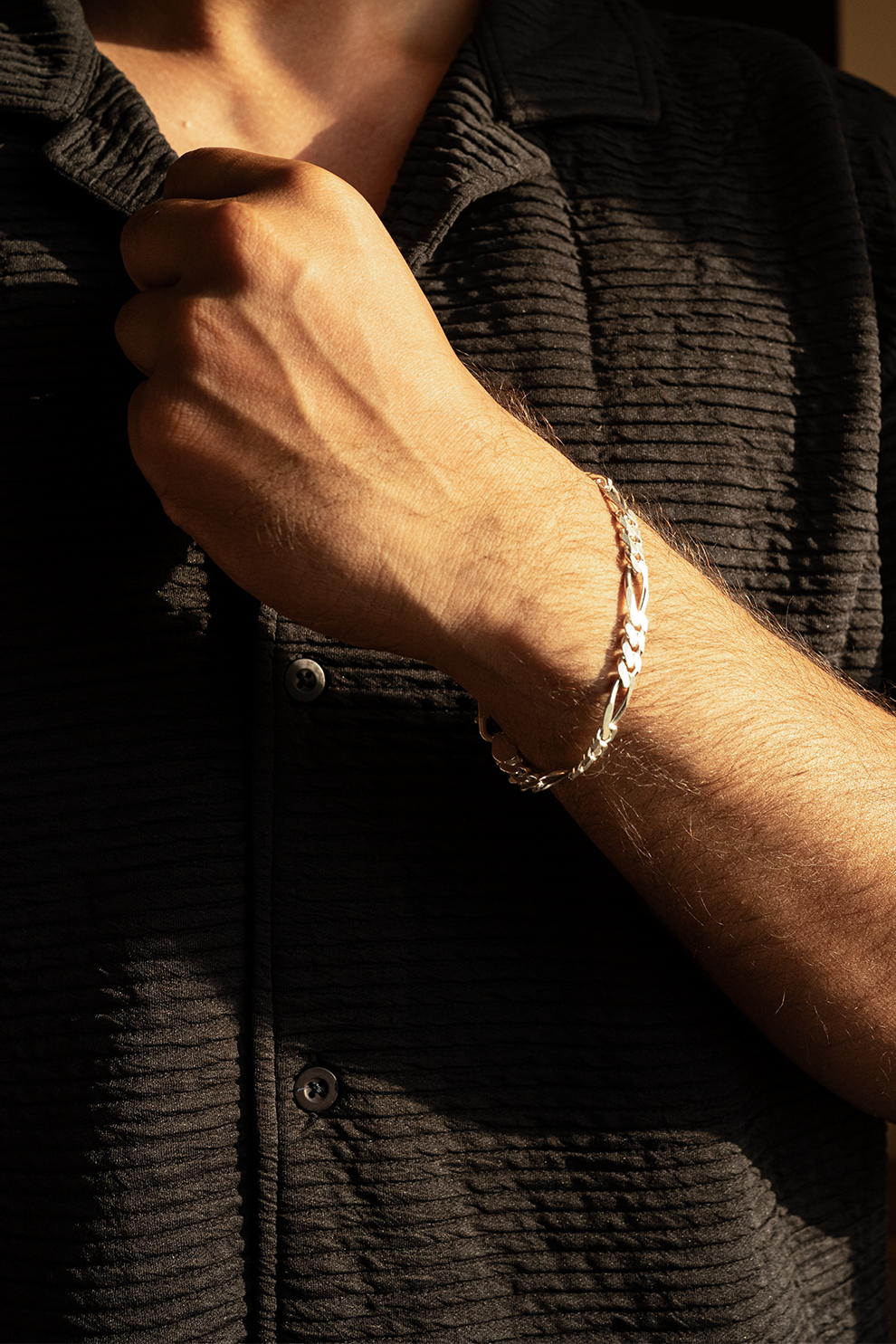 Classic Figaro Link Men’s Bracelet