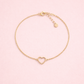 Aadhya Hollow Heart Bracelet