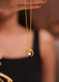 Aadhya Pearl Crescent Necklace