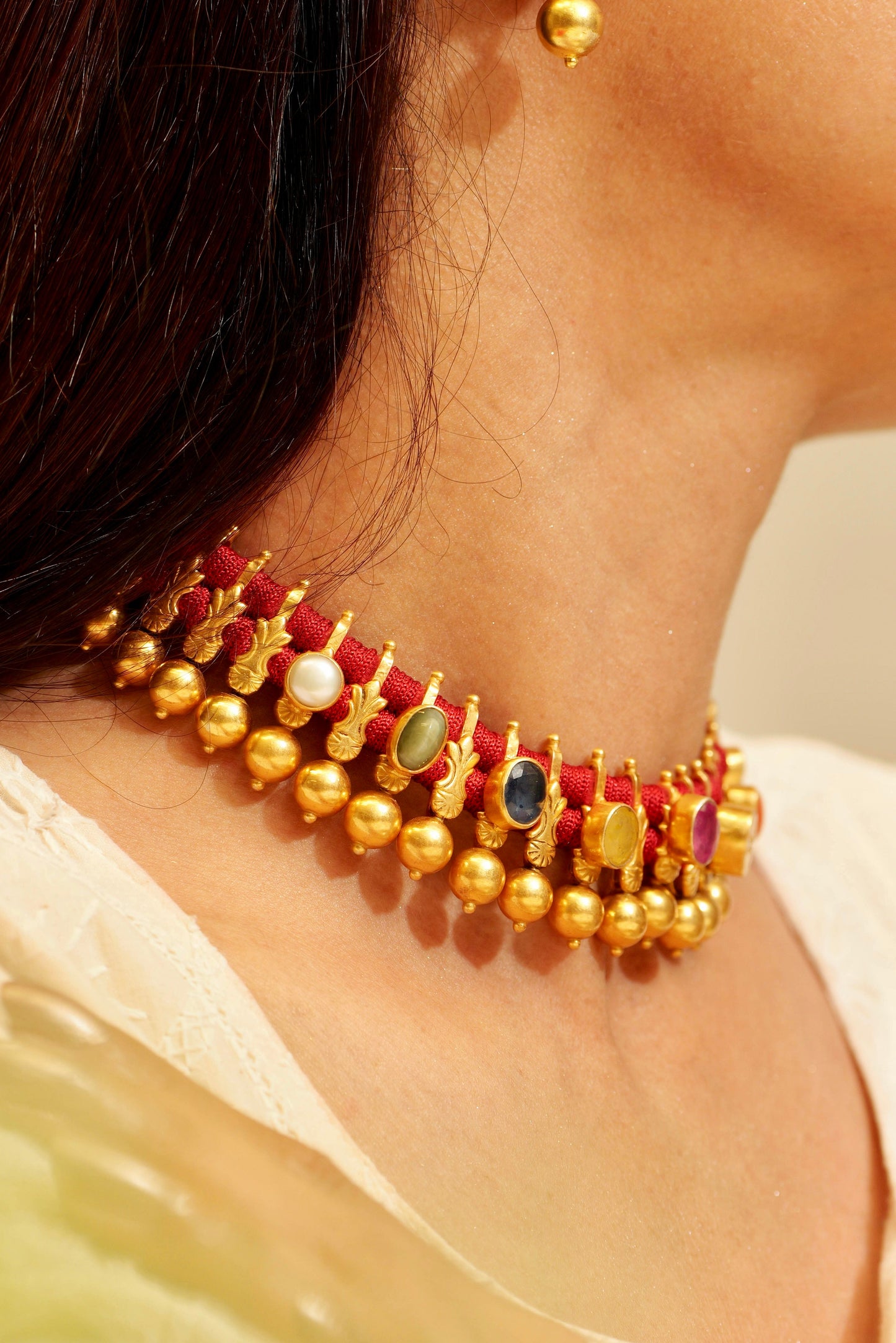 Anokhi Navratna Bead Choker