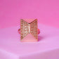 Rose Gold Geometric Ring