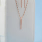 Rose Cascade Stone Pendant Set