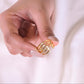 Geometric Trinity Band Ring