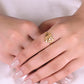 Aadhya Hammered Heart Ring