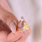 Aadhya Hammered Heart Ring