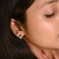 Dual Tone Twisted Hoops