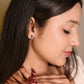 Dual Tone Twisted Hoops