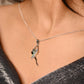 Silver Dancing Ballerina Necklace