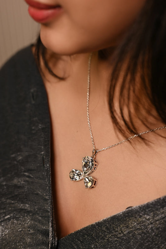 Flower Crystal Necklace