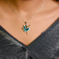 Silver Classic Dancing  Ballerina Necklace