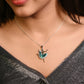 Silver Classic Dancing  Ballerina Necklace