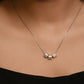 Silver Trinity Spark Cube Necklace