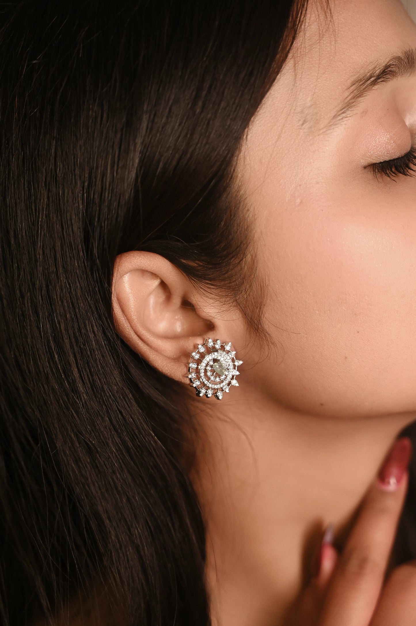 Radiant Swirl Pastel Studs Earring