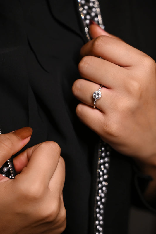 Silver Halo Bliss Ring