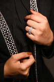 Silver Emerald Cut Solitaire Ring