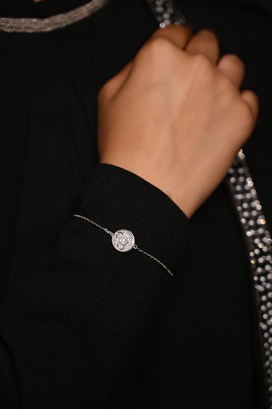 Silver Luna Charm Bracelet