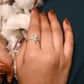 Silver Twin Spark Love Ring